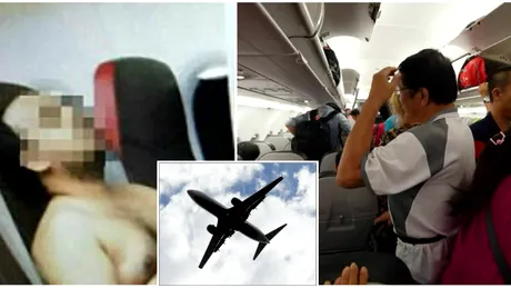 Acest pasager s-a dezbracat complet cand era in avion si a inceput sa faca gesturi socante de fata cu toata lumea! Iata ce s-a intamplat dupa cateva minute