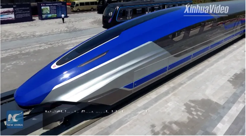 China tocmai a lansat trenul care poate sa zboare cu 600 km/h! Cum arata si cum functioneaza tehnologia maglev VIDEO