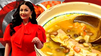 Rețeta de ciorbă cu fasole și afumătură a Gabrielei Cristea. Trucul folosit de fosta prezentatoare