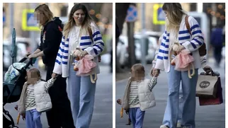 Gina Pistol, la plimbare cu fiica ei! Cum arată micuța Josephine la 2 ani