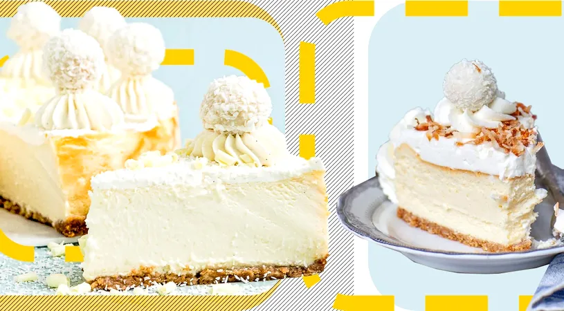 Desert delicios! Cum să prepari cel mai gustos cheesecake cu ciocolată albă și cocos