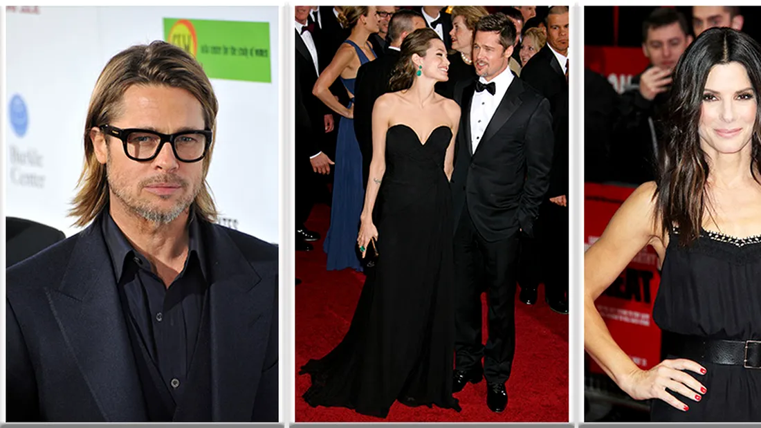 Brad Pitt ar fi fost combinat de George Clooney cu Sandra Bullock! Cine sustine ca totul e o minciuna