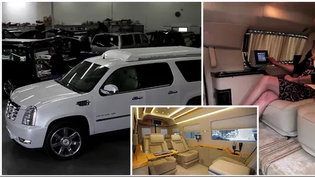 Cum arata SUV-urile si dubitele customizate special pentru cei mai bogati oameni ai lumii! Unele au chiar si toaleta in interior si costa peste 500.000 de dolari