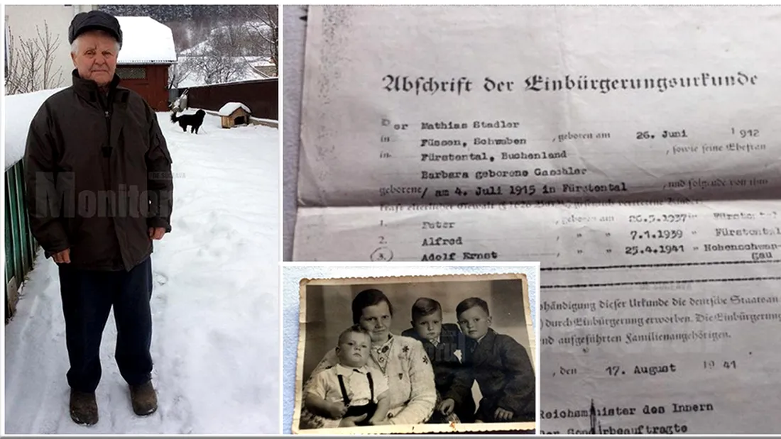 Povestea lui nea Adolf din Sucevita, botezat de Hitler: ”M-a tinut in brate” Ce s-a intamplat cu el dupa razboi
