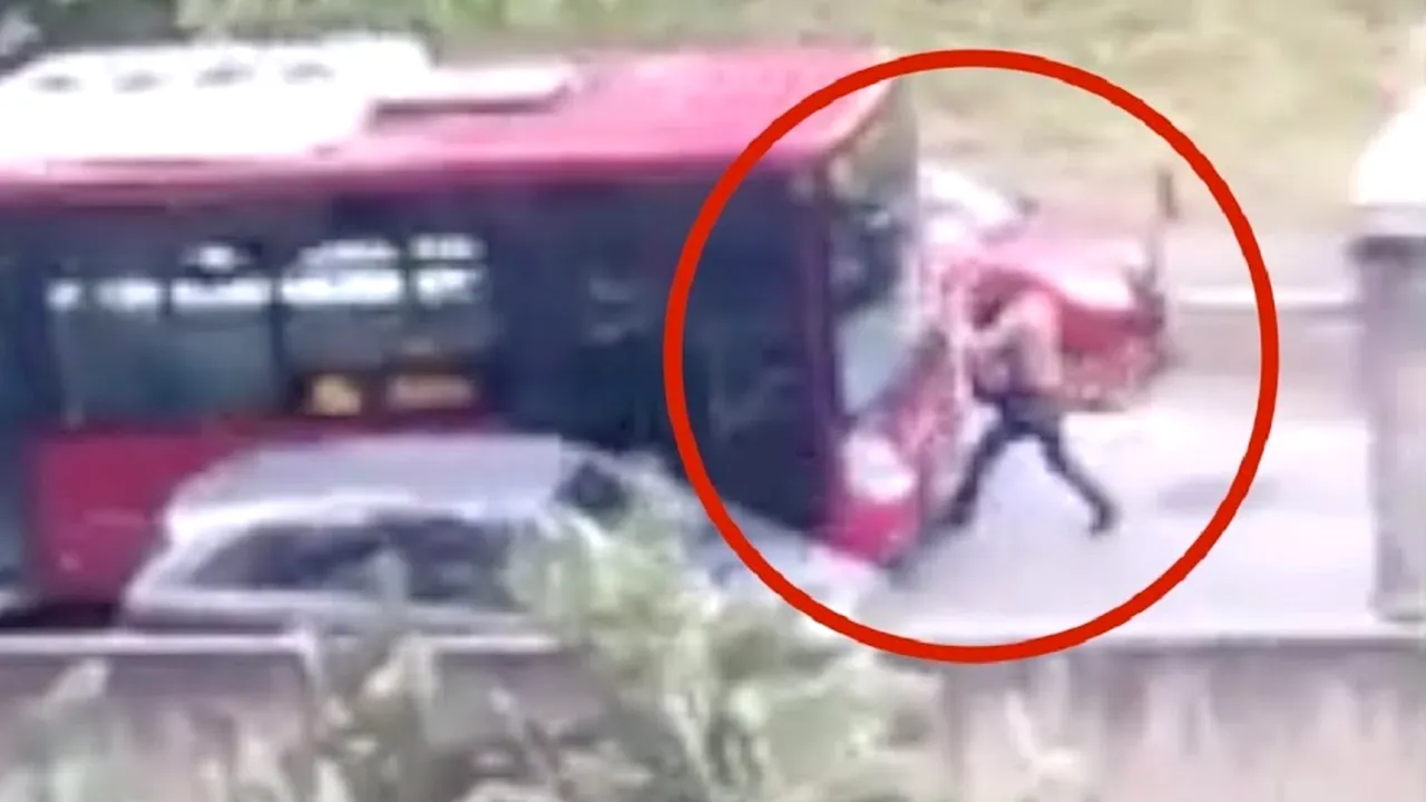 A lovit cu autobuzul un pieton, in mod intentionat (5) 