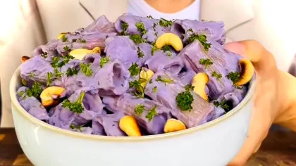 Paste mov din doar două ingrediente: rețeta virală sănătoasă care cucerește internetul