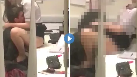 Scene fierbinti intr-un supermarket! Managerul a corupt o tanara de 19 ani in biroul lui. Ce i-a facut VIDEO