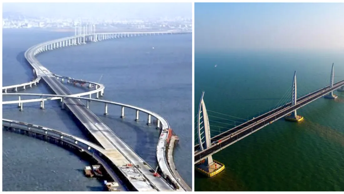 Cel mai lung pod din lume a fost inaugurat in China! Pare desprins din viitor! Soferii pot circula pe 6 benzi! Imagini VIDEO geniale