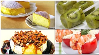 10 gustari pe care le faci din 3 ingrediente! Ieftin, rapid si delicios: avocado cu creveti, inghetata de kiwi sau branza cu nuci si miere