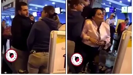Sotia si-a prins barbatul cu amanta la aeroport si s-a dezlantuit iadul! Femeia a luat-o de par si ce a urmat e demn de filmele horror