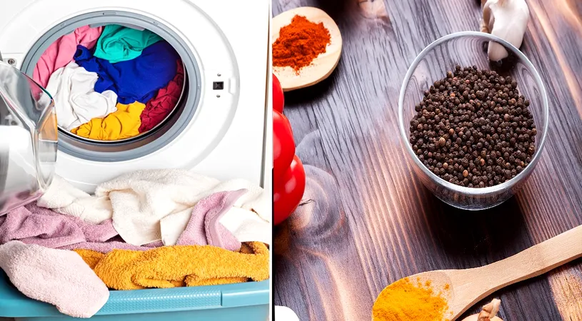 Condimentul din bucătărie pe care să-l pui în mașina de spălat. Trucul care face diferența când vine vorba de hainele colorate
