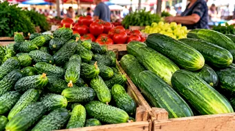 Cum profită comercianții de cererea pentru legumele de sezon. De ce sunt castraveții mici mai scumpi decât cei mari