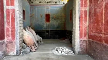 Ce se ascunde în misterioasa „cameră albastră” descoperită în ruinele din Pompei. „Cufăr de comori...”
