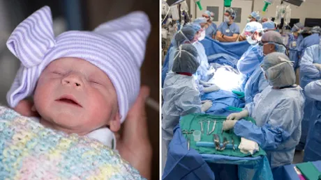 Bebelus nascut dupa un transplant de uter, provenit de la o femeie decedata! Cum se simt mama si copilul VIDEO