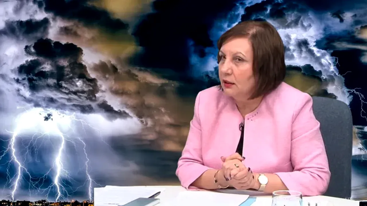România sub Cod Galben şi Cod Portocaliu de vijelii şi grindină. Zonele în care va ploua - Elena Mateescu ANM 