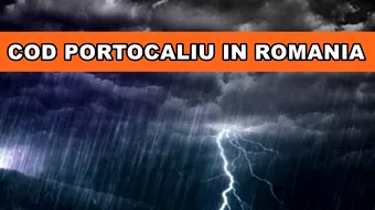 ANM a emis un nou avertisment, de data aceasta de cod portocaliu de ploi în patru județe din țară