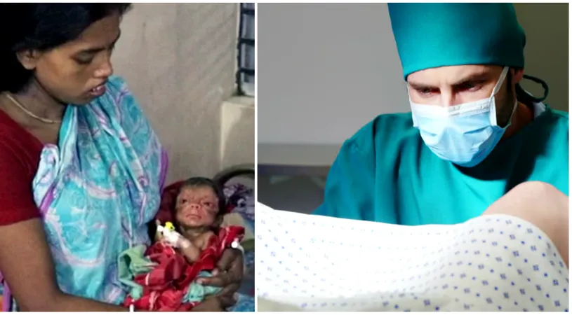 Nou-nascutul care arata precum un batran de 80 de ani! Medicii au fost socati cand l-au vazut pe micut. De ce boala sufera