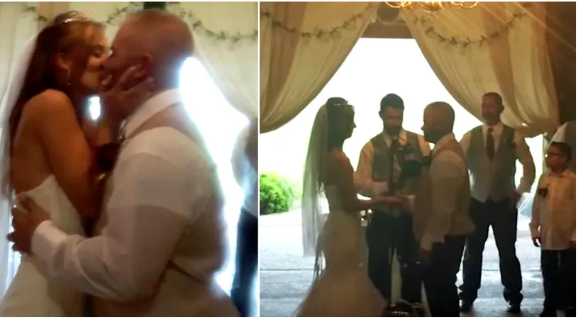 Nuntasii au avut socul vietii lor cand au vazut ce face fotografa! Le-a stricat mirilor primul sarut! VIDEO