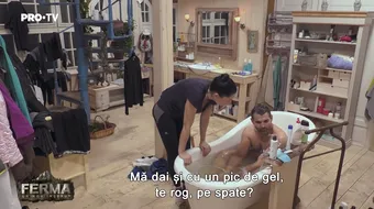 Brigitte i-a facut baie lui Pastrama dupa ce a pierdut rusinos duelul cu Marius! Noi imagini fierbinti de la Ferma 2019 VIDEO