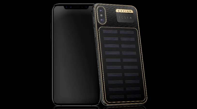 Cum arata iPhone X cu mini-panou solar pe spate si ce mai contine in plus fata de unul normal! Pretul este unul exorbitant