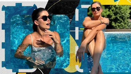 Alina Pușcaș face senzație cu aparițiile ei! Imagini din Capri cu prezentatoarea TV în costum de baie