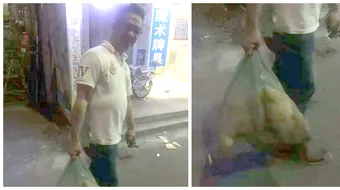 Barbatul acesta are un suflet mare! A gasit un sac la taraba, spre vanzare, si MISCA. Ce era in el