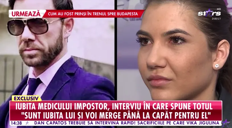 Ioana, iubita lui Matteo Politi, medicul impostor: 'Pe mine, in sentimente, nu m-a inselat! Politia ne-a dat jos din tren cand mergeam sa ma ceara in casatorie la Budapesta!'