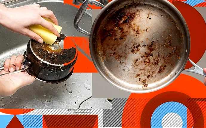 Curăță rapid grăsimea arsă de pe oale și tigăi fără să își piardă luciul. Ai nevoie de două ingrediente ieftine