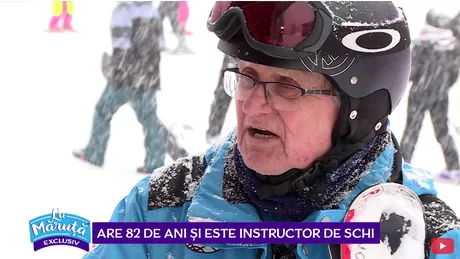 E cel mai batran monitor de schi din Romania! Are 82 de ani si inca schiza perfect si preda lectii! VIDEO