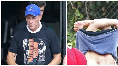 Cum arata Jean-Claude Van Damme la 56 de ani! Actorul de la Hollywood si-a etalat muschii pe strada