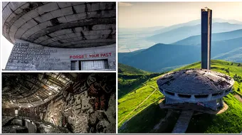Aceasta fortareata din Bulgaria pare desprinsa din filmele SF! Ce ascund peretii emblemei comuniste