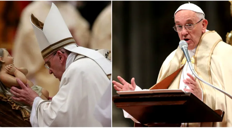 Papa Francisc, mesaj dur la slujba de Craciun pentru toti credinciosii! Omul a devenit lacom! VIDEO