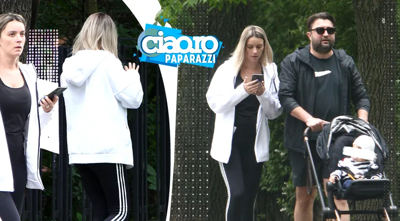 Ce bine se înțeleg când nu-și vorbesc! Diana Dumitrescu și soțul ei păstrează distanța socială și atunci când ies la plimbare amândoi