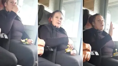O femeie care manca seminte in tren si scuipa cojile in compartiment a fost confruntata de o tanara! Imaginile au strans mii de comentarii! VIDEO
