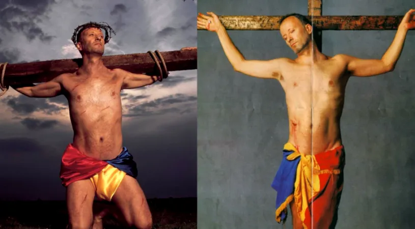 Andrei Gheorghe, rastignit pe cruce! Imaginile pe care Biserica le-a condamnat: Blasfemii! Un afront aduse credintei si natiunii romane!
