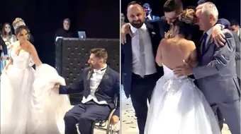 Mirele in scaun cu rotile a reusit sa se ridice si danseze cu mireasa, in ziua nuntii! Cei mai buni prieteni i-au sarit in ajutor! VIDEO emotionant