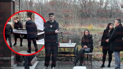 Primele IMAGINI de la priveghiul lui Adrian Pleșca. Văduva și copiii lui Artan, devastați de durere!