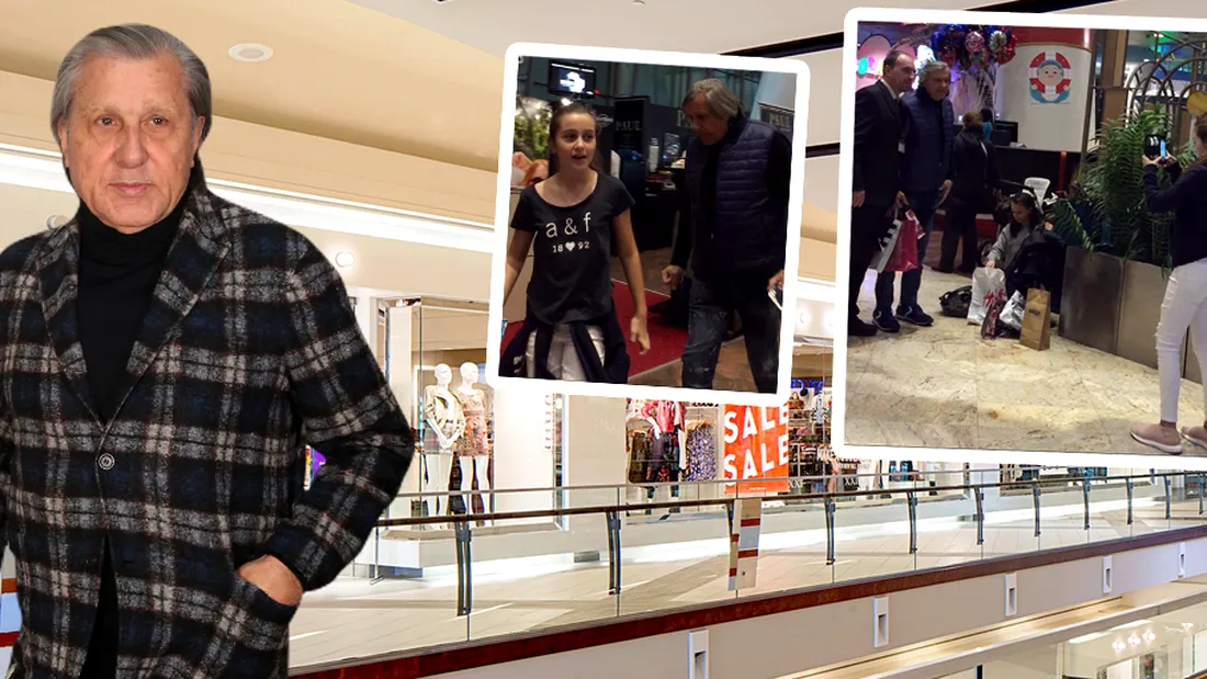 Ilie Nastase si-a scos fiicele la plimbare, in mall! In incinta centrului comercial, fostul tenismen a trecut de la extaz la agonie. Ce a patit VIDEO