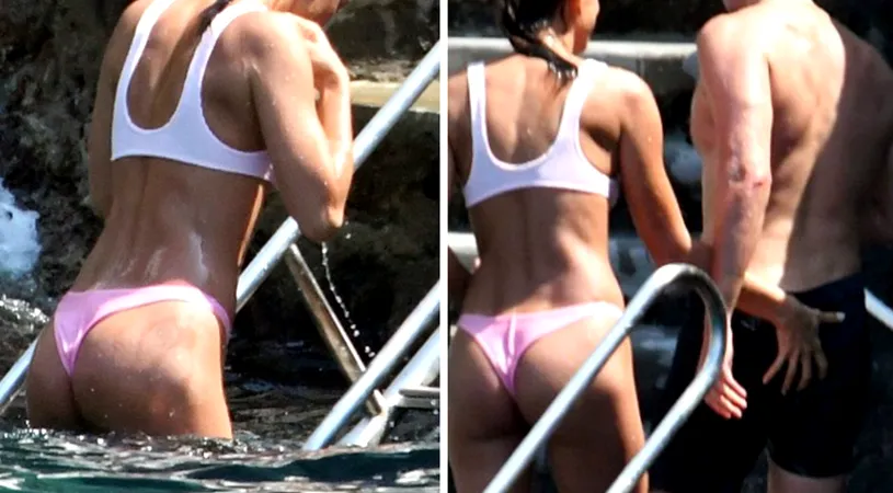 Sunt unul dintre cele mai sexy cupluri din lume si tocmai si-au facut de cap la plaja! Ea era mega-sexy si i-a pus mana lui pe fund cand credea ca nu ii vede nimeni!