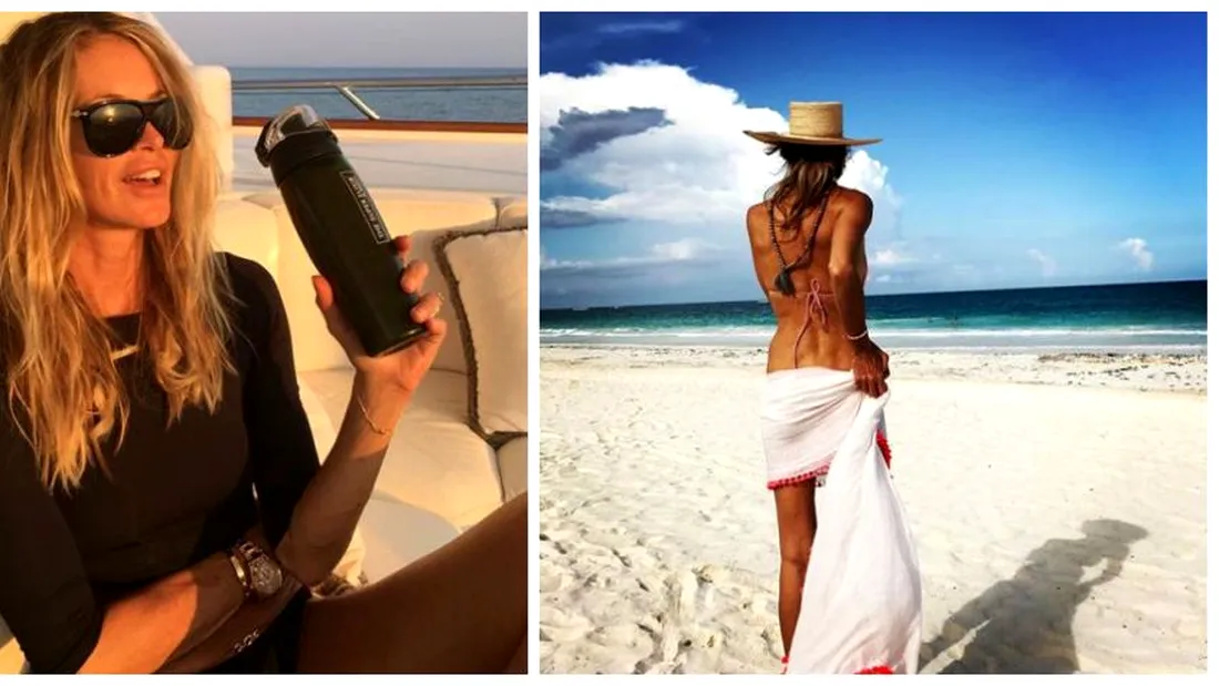 Elle Macpherson, sexy in costum de baie la 53 de ani! Modelul australian si-a petrecut vara numai la plaja