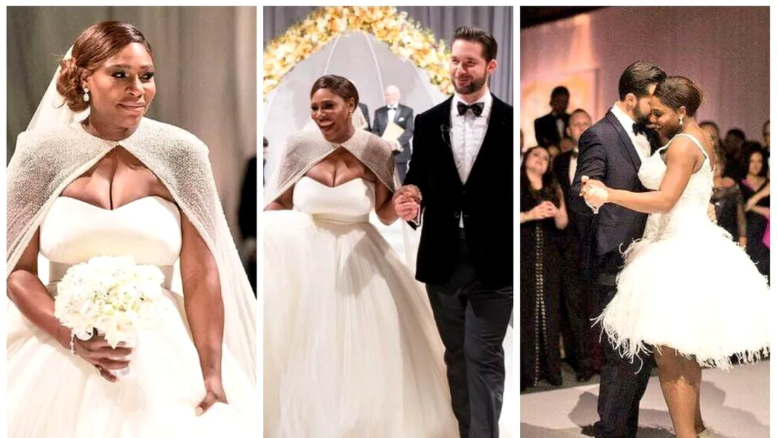 Serena Williams s-a maritat! Primele imagini de la nunta au fost publicate de revista Vogue. Cine au fost invitatii de seama