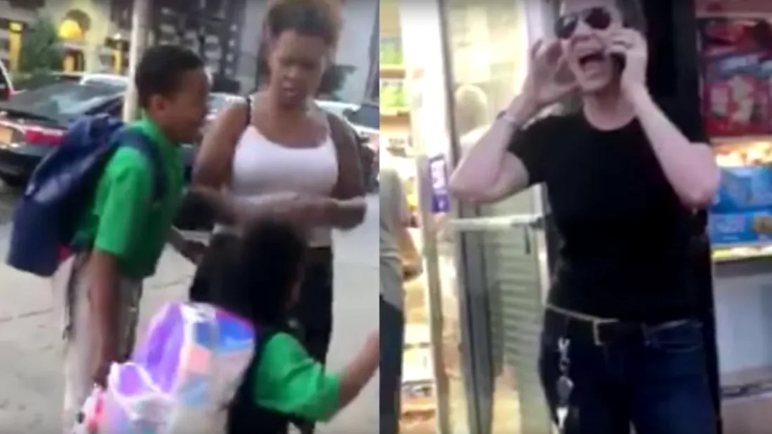 Femeia a facut un scandal imens chiar pe strada si urla ca un copil de 9 ani a hartuit-o! E aberant ce le-a spus politistilor VIDEO