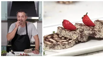 Chef Sorin Bontea, rețetă tradițională de salam de biscuiți. În ce stă secretul gustului copilăriei