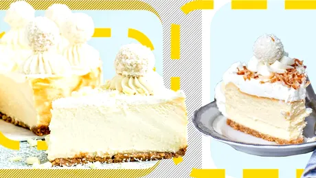 Desert delicios! Cum să prepari cel mai gustos cheesecake cu ciocolată albă și cocos