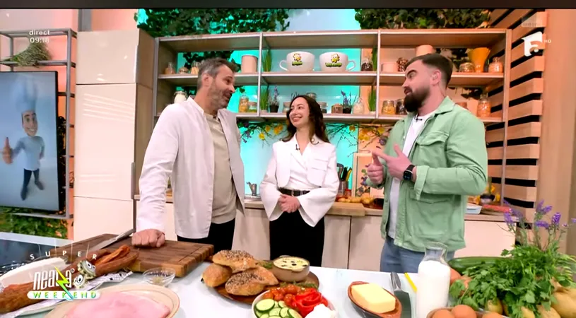 Chef Nicolai Tand, cucerit de chiflele fără frământare prezentate de Simona Trușcă la Neatza cu Răzvan și Dan