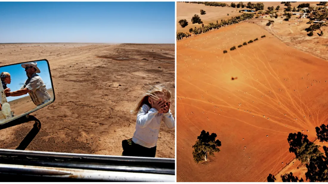 Australia arata infiorator dupa ce a fost cuprinsa de seceta! Oamenii nu mai au cu ce sa isi hraneasca animalele si a devenit un loc aproape pustiu :(