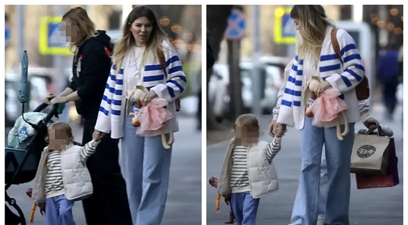 Gina Pistol, la plimbare cu fiica ei! Cum arată micuța Josephine la 2 ani
