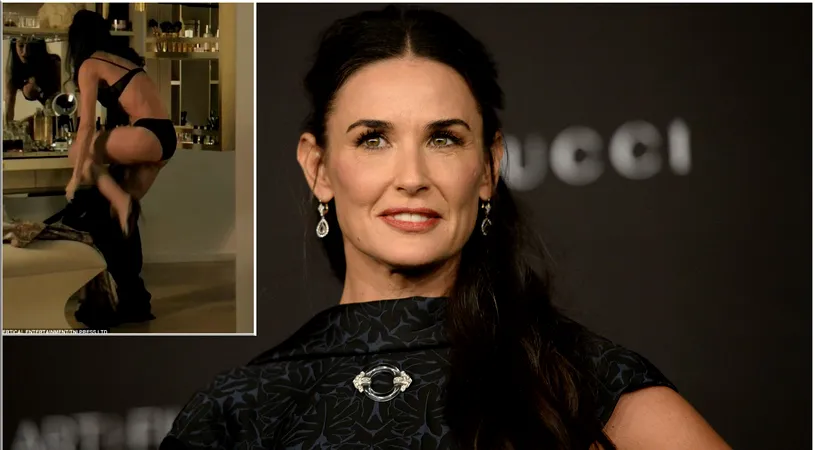 Demi Moore, sexy in lenjerie la 54 de ani! Vedeta arata mai bine acum decat in tinerete