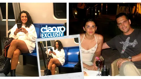 EXCLUSIV. Fosta sotie a lui Madalin Ionescu, super sexy la metrou! Mihaela Coserariu a iesit fara pantaloni VIDEO