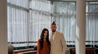 Ioana Stan, soția lui Radu Drăgușin, apariție de senzație la petrecerea familiei Hagi. Rochia de 2.000 de euro care a atras toate privirile